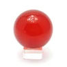 Шар хрустальный на подставке красный (6 см)