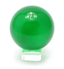Шар хрустальный на подставке зеленый (8 см) купить в интернет магазине подарков ПраздникШоп