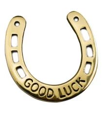 Подкова бронзовая «Good luck» (10.5×10.5 см) купить в интернет магазине подарков ПраздникШоп