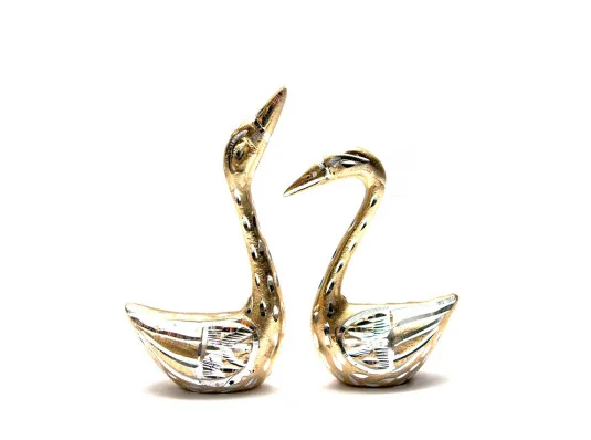 Лебеди пара металл (14×9×4 см) купить в интернет магазине подарков ПраздникШоп