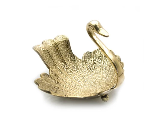 Менажница «Лебедь» бронза (13.5×16.5×17.5 см) купить в интернет магазине подарков ПраздникШоп