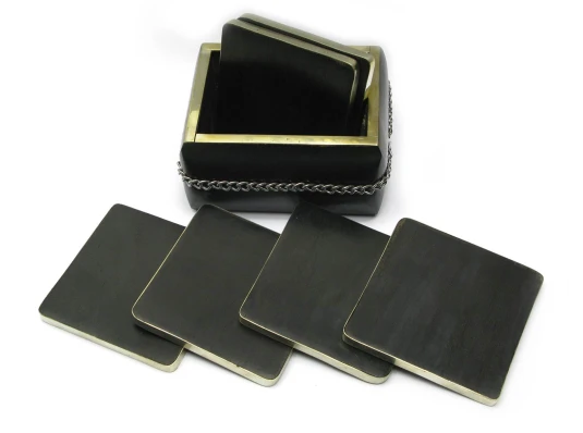 Подстаканник черное дерево (11×8.5×8.5 см) купить в интернет магазине подарков ПраздникШоп