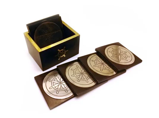 Подстаканник «Морской» дерево (10×8×8 см) купить в интернет магазине подарков ПраздникШоп