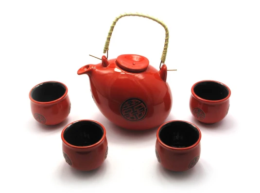 Сервиз керамический (чайник 660мл купить в интернет магазине подарков ПраздникШоп
