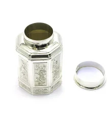 Баночка для чая металл (11×7.5×7.5 см) купить в интернет магазине подарков ПраздникШоп