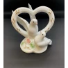 Статуэтка Голуби с сердцем фарфор (11×11×7 см)