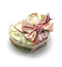 Шкатулка для украшений с зеркальцем «Сердечко» (13×10.5×6 см) купить в интернет магазине подарков ПраздникШоп