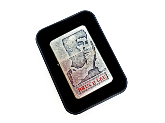 Зажигалка бензиновая«Bruce Lee» бронзовая купить в интернет магазине подарков ПраздникШоп