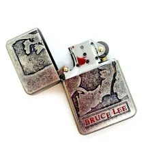 Зажигалка бензиновая«Bruce Lee» бронзовая купить в интернет магазине подарков ПраздникШоп