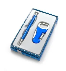 Ручка с открывашкой ножем фонариком набор (16.5×10×3 см) купить в интернет магазине подарков ПраздникШоп