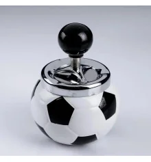 Пепельница с крышкой керамическая «Футбольный мяч» (13×10×10 см) купить в интернет магазине подарков ПраздникШоп