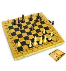 Нарды+шахматы из бамбука (40×20×5 см) купить в интернет магазине подарков ПраздникШоп