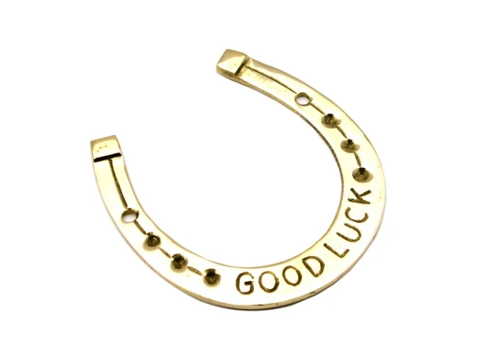 Подкова бронзовая «Good luck» (11.5×11×0.5 см) (Naal Good Luck Big) купить в интернет магазине подарков ПраздникШоп