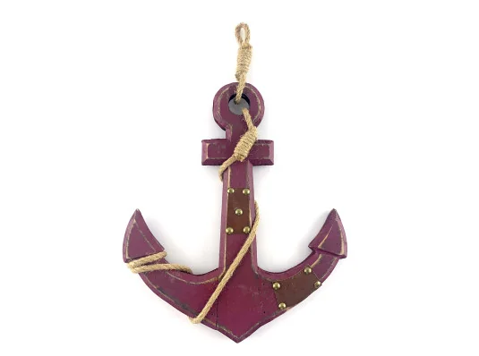 Якорь деревянный коричневый (44×27×1.5 см) купить в интернет магазине подарков ПраздникШоп