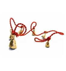 Колокольчики бронзовые на веревке (6 шт.) (120 см) купить в интернет магазине подарков ПраздникШоп