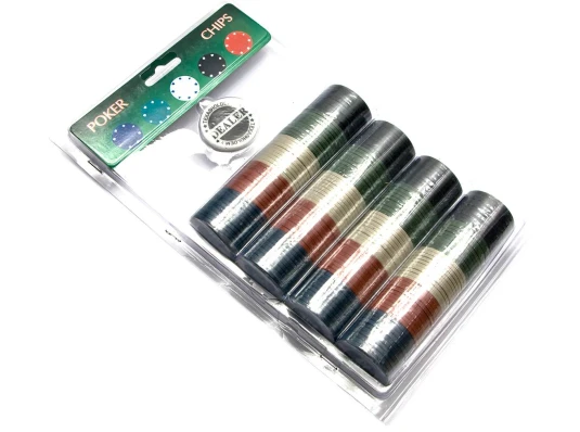 Покерные фишки (200 фишек)(18×29×4 см) (вес фишки 4 гр d-39 мм) купить в интернет магазине подарков ПраздникШоп