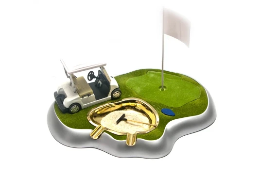 Зажигалка настольная с пепельницей «Гольф» (26.5×20.5×16 см) купить в интернет магазине подарков ПраздникШоп