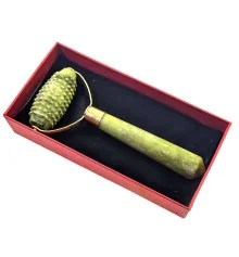 Массажер нефрит «Ёжик» с ручкой (18×7.5×2 см) купить в интернет магазине подарков ПраздникШоп