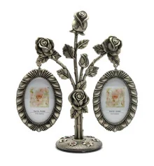 Фоторамка «Цветок» (2 фото) (20×13×7 см) купить в интернет магазине подарков ПраздникШоп