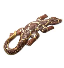 Гекон деревянный (16×2×50 см) купить в интернет магазине подарков ПраздникШоп