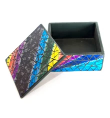 Шкатулка для украшений мозаичная (17×17×8 см) купить в интернет магазине подарков ПраздникШоп