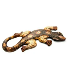Гекон деревянный (30.5×11×1 см) купить в интернет магазине подарков ПраздникШоп