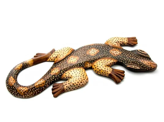 Гекон деревянный (30.5×11×1 см) купить в интернет магазине подарков ПраздникШоп