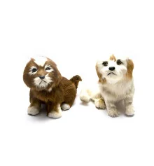 Собака искусственный мех (15×18×13 см) купить в интернет магазине подарков ПраздникШоп