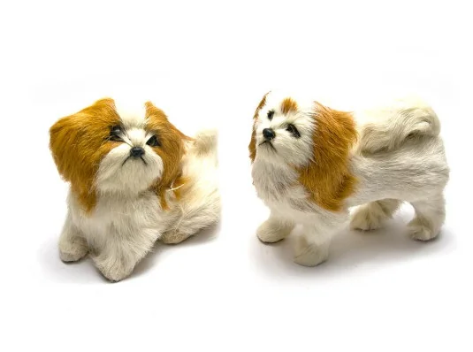 Собака искусственный мех (12.5×15×7.5 см) купить в интернет магазине подарков ПраздникШоп