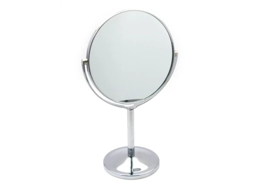 Зеркальце круглое настольное металл (d-13 см) (20×14×8.5 см) купить в интернет магазине подарков ПраздникШоп