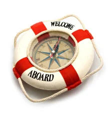 Часы «Спасательный круг» (15 см) купить в интернет магазине подарков ПраздникШоп