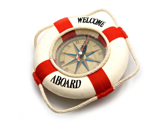 Часы «Спасательный круг» (15 см) купить в интернет магазине подарков ПраздникШоп