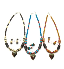 Ожерелье костяное с кулоном и серьгами купить в интернет магазине подарков ПраздникШоп