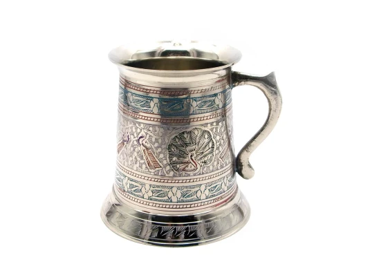 Кружка бронзовая цветная 0.5л. (13.5×11.4×11 см) купить в интернет магазине подарков ПраздникШоп