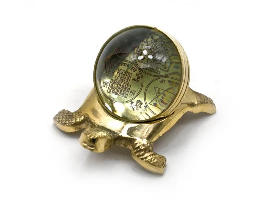 Черепаха бронзовая с янтрами (10×5.5×7 см) купить в интернет магазине подарков ПраздникШоп