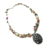 Намисто з каміннями та кулоном (54 см)