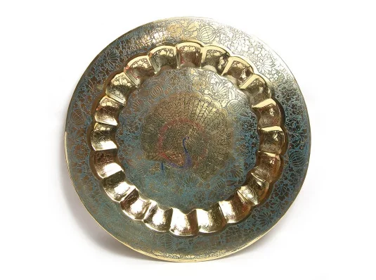 Тарелка бронзовая настенная (43.5 см) купить в интернет магазине подарков ПраздникШоп