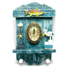 Ключница с часами «Морская» (28×19×4.5 см) купить в интернет магазине подарков ПраздникШоп