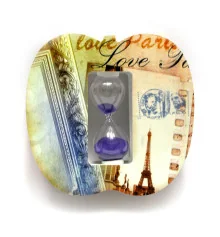 Часы песочные «Париж» (13×13.5×4 см) купить в интернет магазине подарков ПраздникШоп