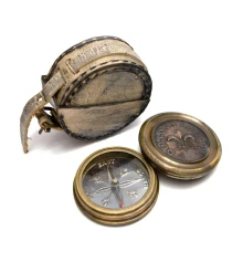 Компас в кожаном футляре «Dollond London» (d-7.5 купить в интернет магазине подарков ПраздникШоп