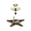 Подсвечник бронзовый «Морская звезда» (12.5×12.5×12 см)