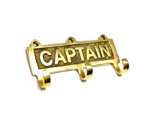Вешалка-ключница для одежды бронза «Captain» (12×6×2.5 см) купить в интернет магазине подарков ПраздникШоп