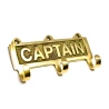 Вешалка-ключница для одежды бронза «Captain» (12×6×2.5 см)