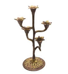 Подсвечник на 5 свечей бронзовый (30×15×12 см) купить в интернет магазине подарков ПраздникШоп