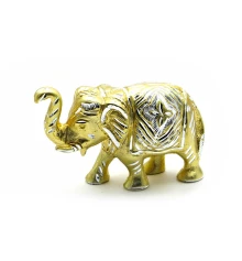 Слон резной алюминий (19×10.5×6 см) купить в интернет магазине подарков ПраздникШоп