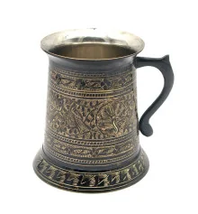 Кружка бронзовая черная 0.5л. (12×11×11 см) купить в интернет магазине подарков ПраздникШоп