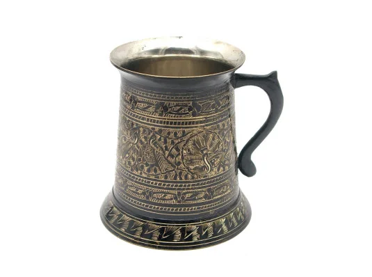 Кружка бронзовая черная 0.5л. (12×11×11 см) купить в интернет магазине подарков ПраздникШоп