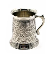 Кружка бронзовая хром 0.5л. (12×11×11 см) купить в интернет магазине подарков ПраздникШоп