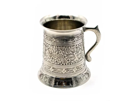 Кружка бронзовая хром 0.5л. (12×11×11 см) купить в интернет магазине подарков ПраздникШоп