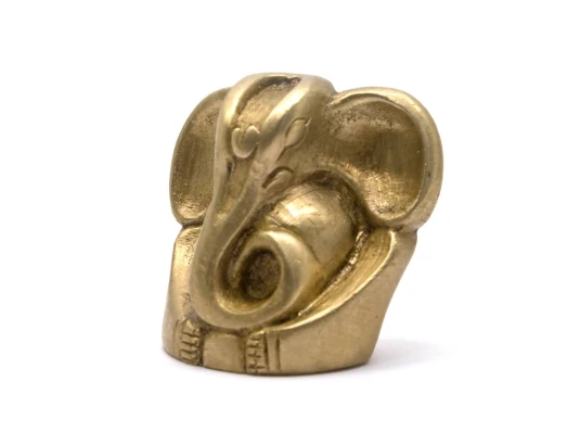 Ганеша бронзовый (3.4×3.2×1.9 см) купить в интернет магазине подарков ПраздникШоп